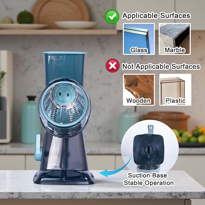 Rotary Cheese Grater Cheese Shredder, Cheese Grater Handheld - Image 5