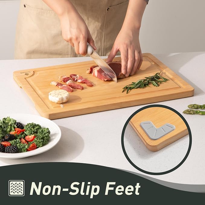 5 Packs Bamboo Cutting Board Set - Image 5