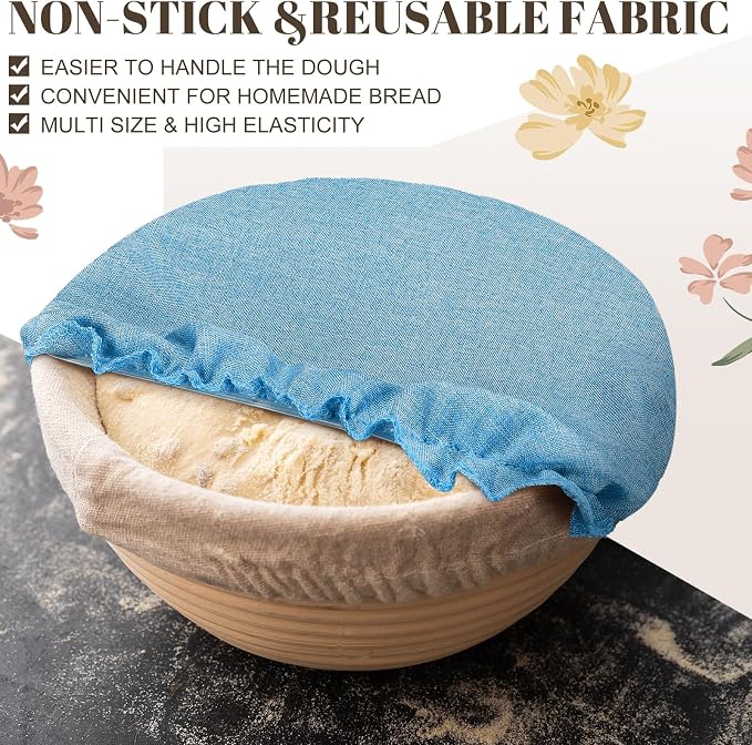 10 Pack Cloth Bowl Covers for Bread Rising - Image 7