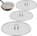 3PCS Stainless Steel Splatter Guard, 9.8" 11.4" 13" Frying Pan Splatter Screens by KOUISYY
