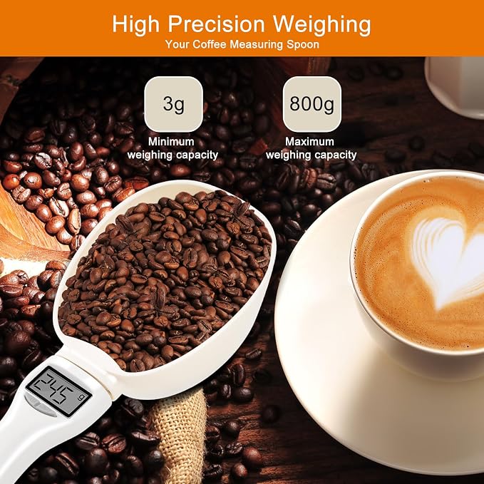 Digital Measuring Spoon, Weighing Food Measuring Scoop Scale, LCD Electronic - Image 3