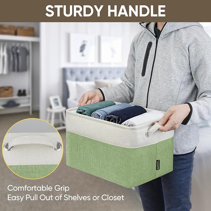 BALEINE 2 Pack Fabric Closet Storage Bins - Image 9