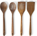 Martha Stewart Bainford 4-Piece Wooden Kitchen Utensil Set, Walnut – Cooking by MarthaStewart