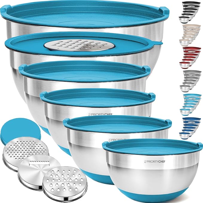 Priority Chef 6Pc Large Mixing Bowls by PriorityChef