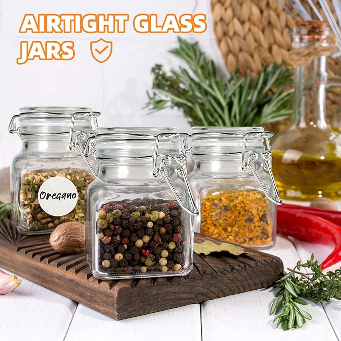 SKOCHE Spice Jars 20 Pack Small 4 oz Glass Jars - Image 7