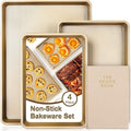 4 Pieces Bakeware Set | 3 Baking Pans & 1 Recipe Notebook Combo | Nonstick by Unknown