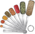 9 Pcs Measuring Spoons Set by YUNNKEEY