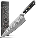 Damascus Chef Knife: 8-inch Razor-Sharp Japanese Chef Knife by ASETY