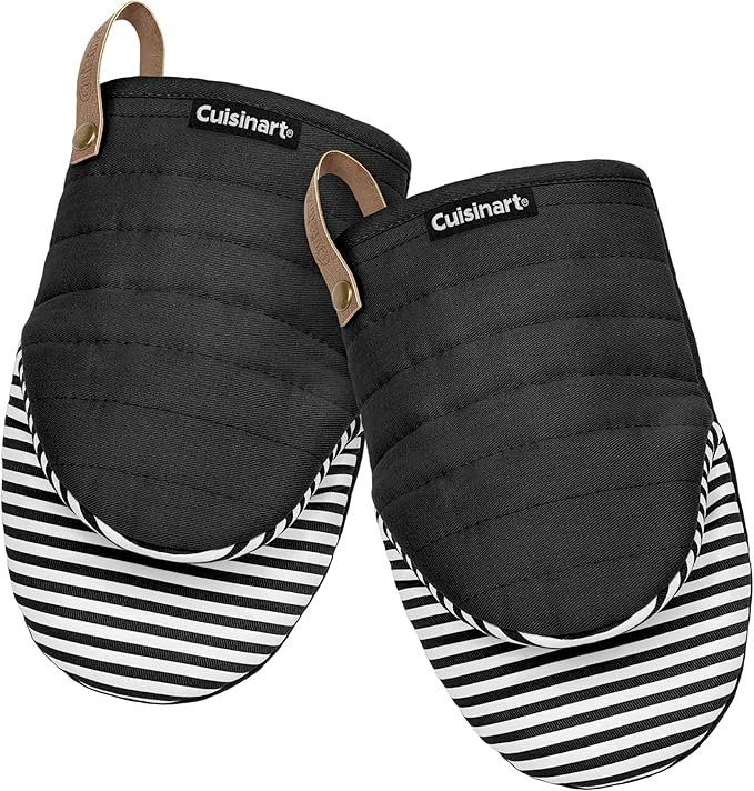 Cuisinart Mini Oven Mitts – 5.5” x 8” Heat-Resistant Kitchen Mitts by BestBrands
