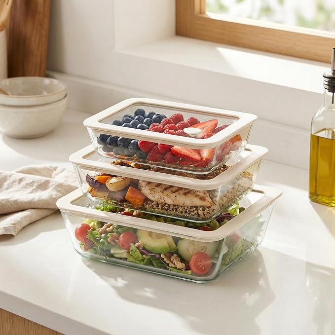 Urban Green Glass Food Container Set - Image 5