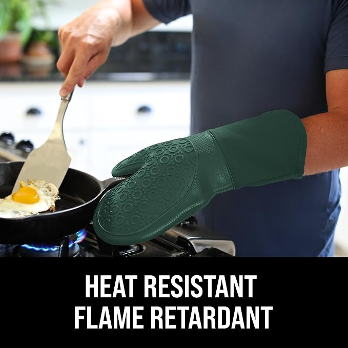 BPA-Free Silicone Oven Mitts Ultra Heat Resistant up to 500°F - Image 3