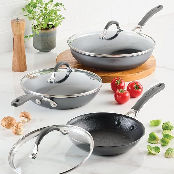 Circulon A1 Series with ScratchDefense Nonstick Induction Frying Pan Set - Image 2