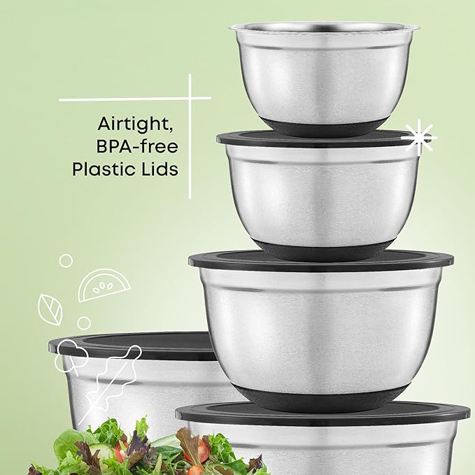 JoyJolt Stainless Steel Mixing Bowls - Image 4