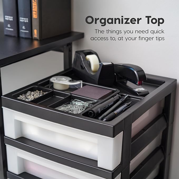 IRIS USA Craft Plastic Organizers and Storage, Rolling Storage Cart - Image 6