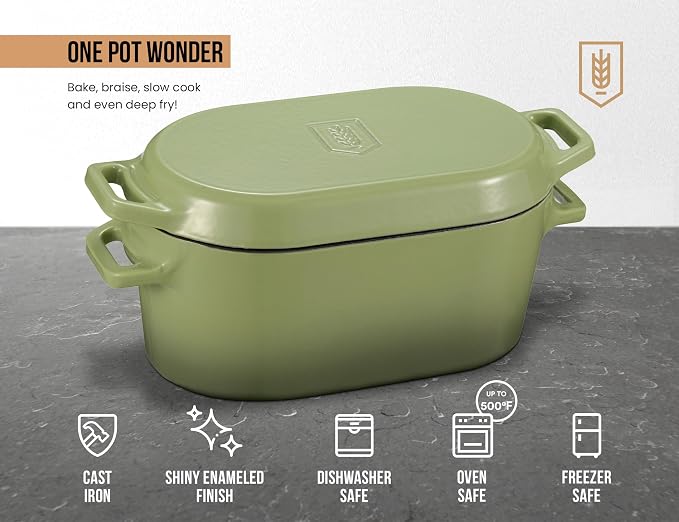 Kook Dutch Oven, for Bread Baking, Sourdough Loaf Pan, Dual Handles, Enameled - Image 7