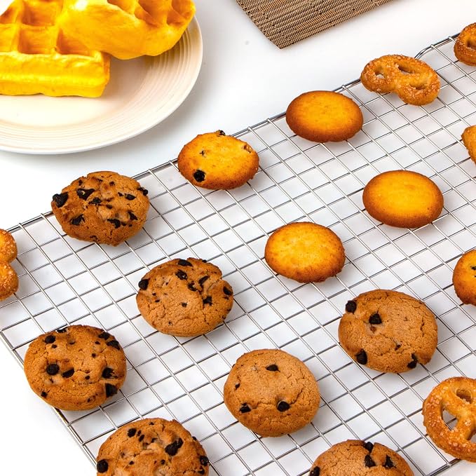 Cooling Rack for Baking 2-Pack, 16x10 Inches Baking Rack, Thick Wire Cookie - Image 6