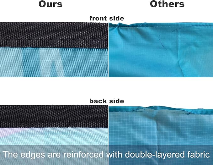 WIWIGO Beach Blanket Waterproof Sandproof Beach Mat 79" X 83"/10'x9'for 2-8 - Image 4