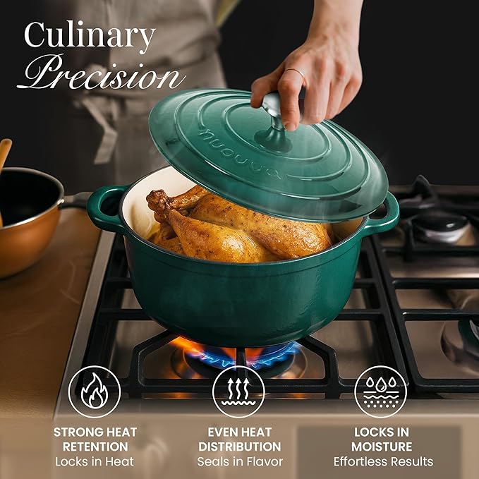 Nuovva Enamelled Cast Iron Dutch Oven Pot - Image 7
