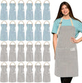 Janmercy 24 Pcs Aprons for Women Men by Janmercy