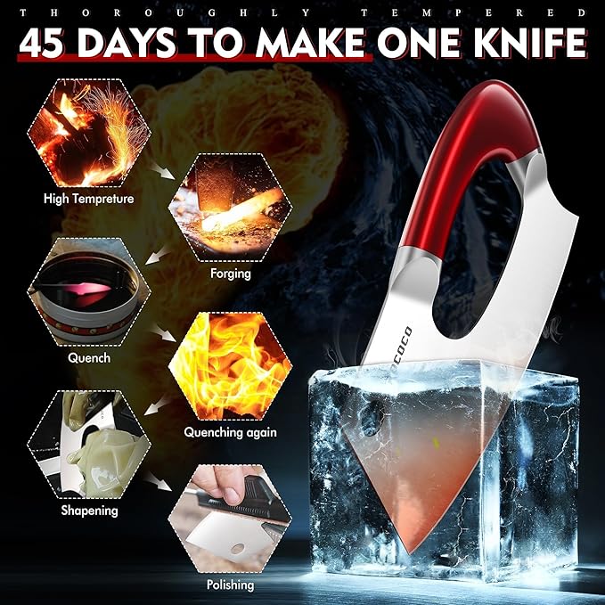 ROCOCO Easy Handle Meat Cleaver - Image 4
