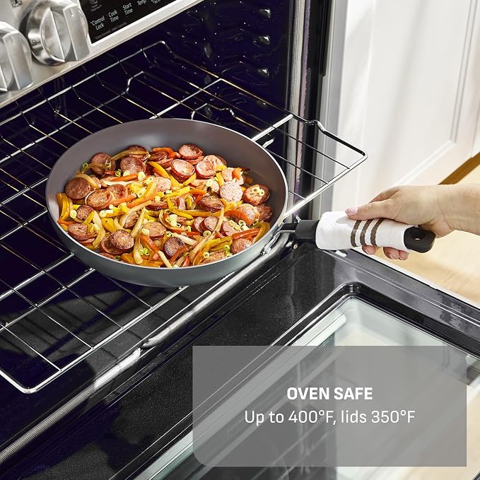 T-Fal Ultimate Hard Anodized Nonstick 10 Piece Cookware Set, Oven Safe Up to - Image 8