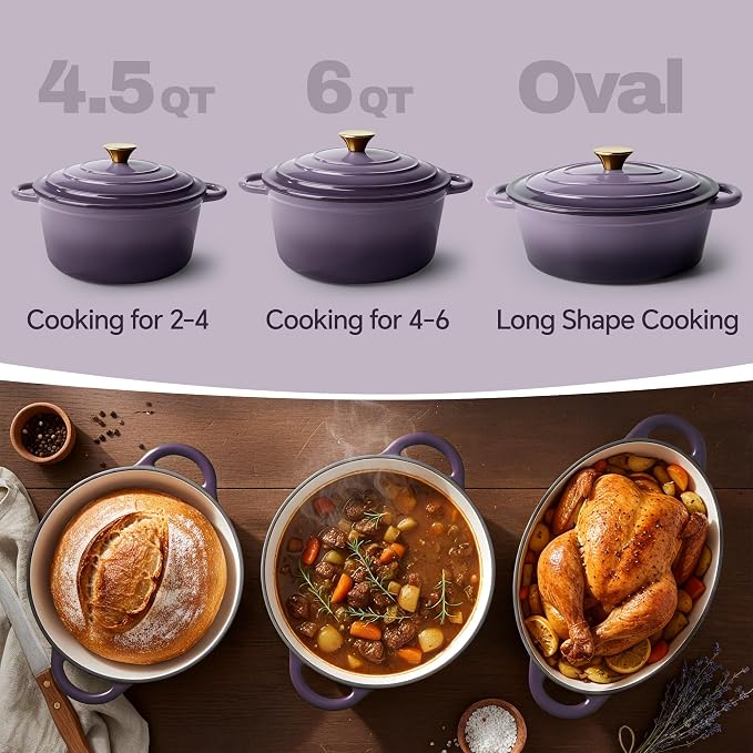 Vintage Style 4.5 Quart Dutch Oven Pot - Image 3