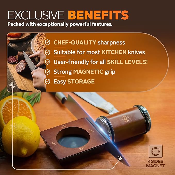Tumbler Rolling Knife Sharpener Kit – Magnetic Manual System - Image 4