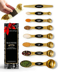 Magnetic Measuring Spoons Set – Stainless Steel Gold Measuring Spoons by STYLEDSETTINGS