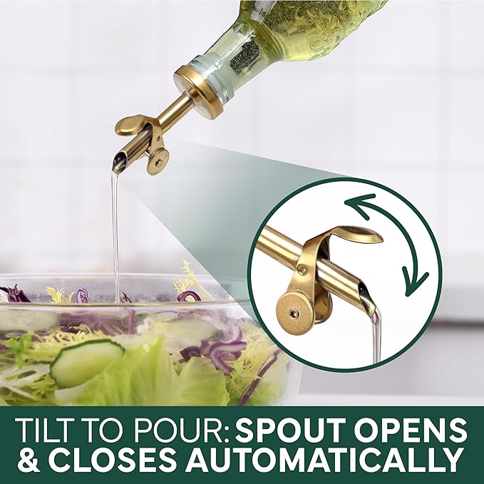 COOK WITH COLOR Glass Olive Oil Bottle Dispenser - Image 7