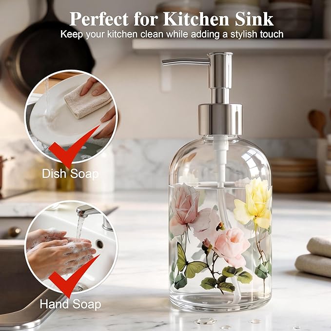 Glass Soap Dispenser Bottle - Image 9