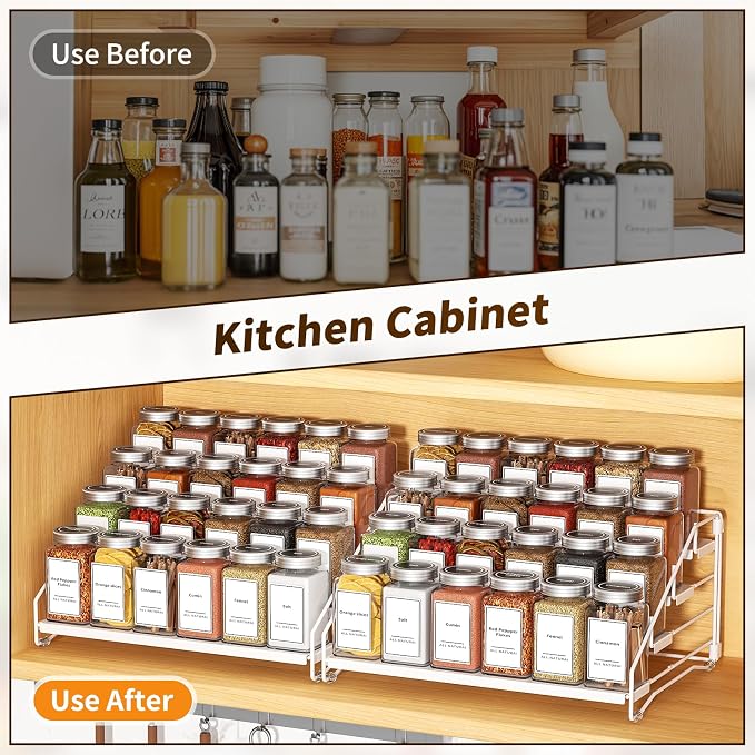 BOIVSHI Spice Organization for Cabinet, Spice Rack Organizer, Spice Rack - Image 5