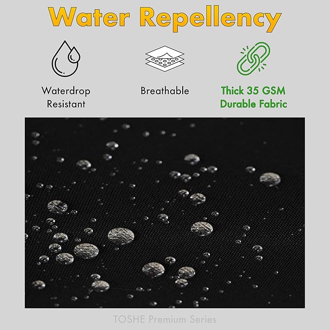 TOSHE Funny Apron Waterdrop Resistant Cotton Apron - Image 4