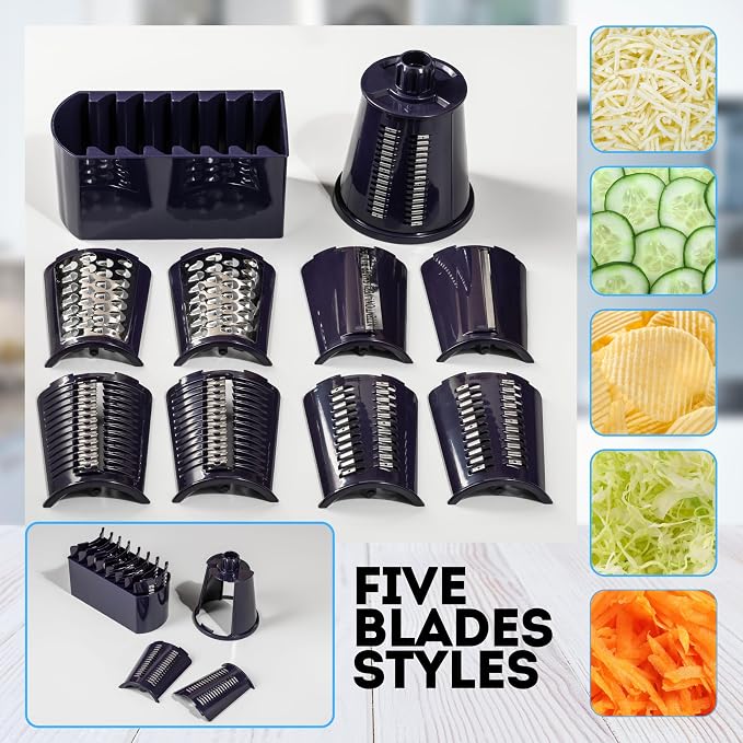 5-in-1 Rotary Cheese Grater - Image 5