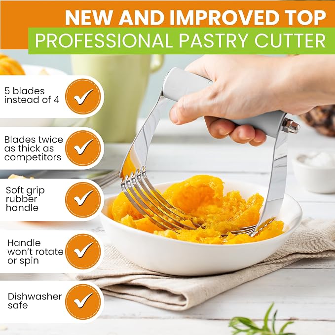 Spring Chef Professional White Dough Blender - Image 3