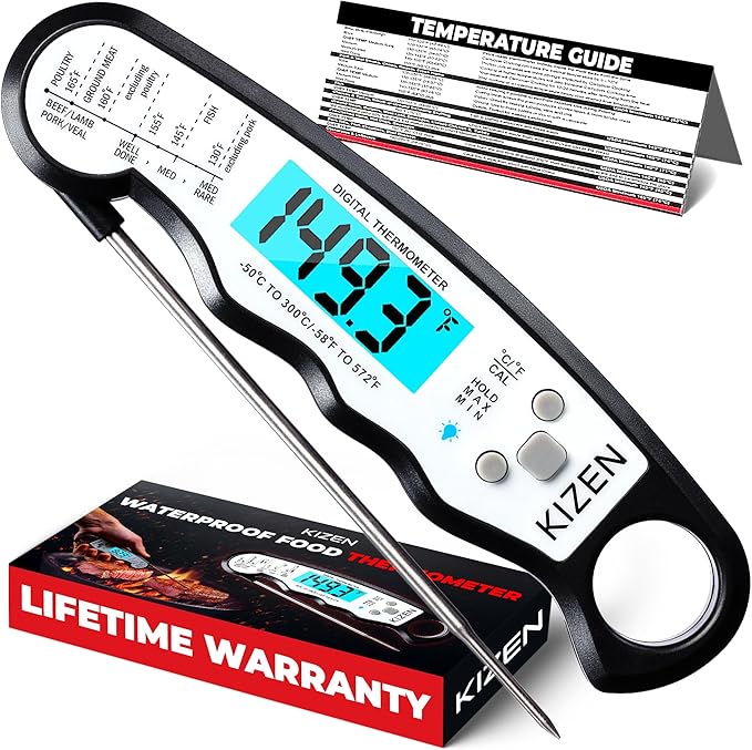 KIZEN Instant Read Meat Thermometer Digital by Kizen