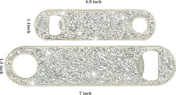 Silver Beer Bottle Opener Diamond Bling Beer Bottle Opener - Image 9