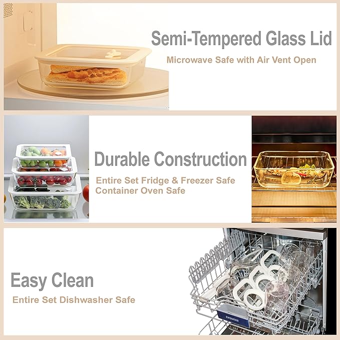 Urban Green Glass Food Container Set - Image 4