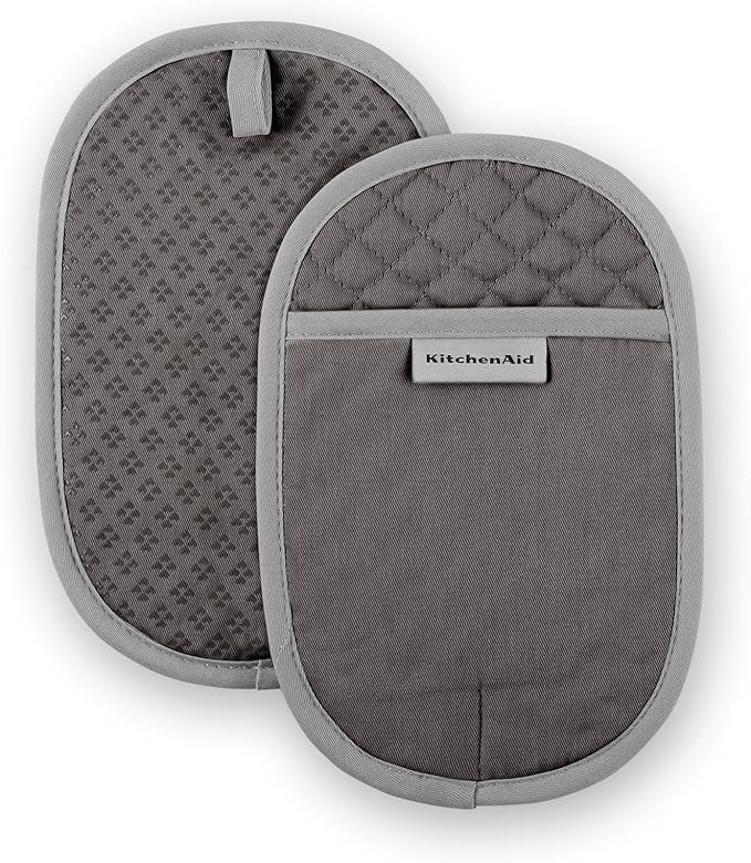 KitchenAid Asteroid Pot Holder 2-Pack Set, Charcoal Grey by KitchenAid