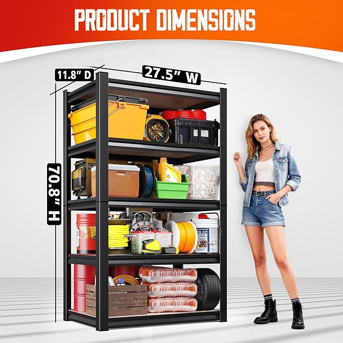 71" H-28 W-12 D Garage Shelving - Image 3