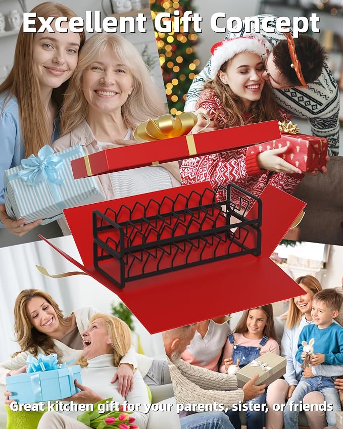Plate Organizer for Cabinet, Kitchen Dish Rack Organizer for Cabinet Countertop - Image 7