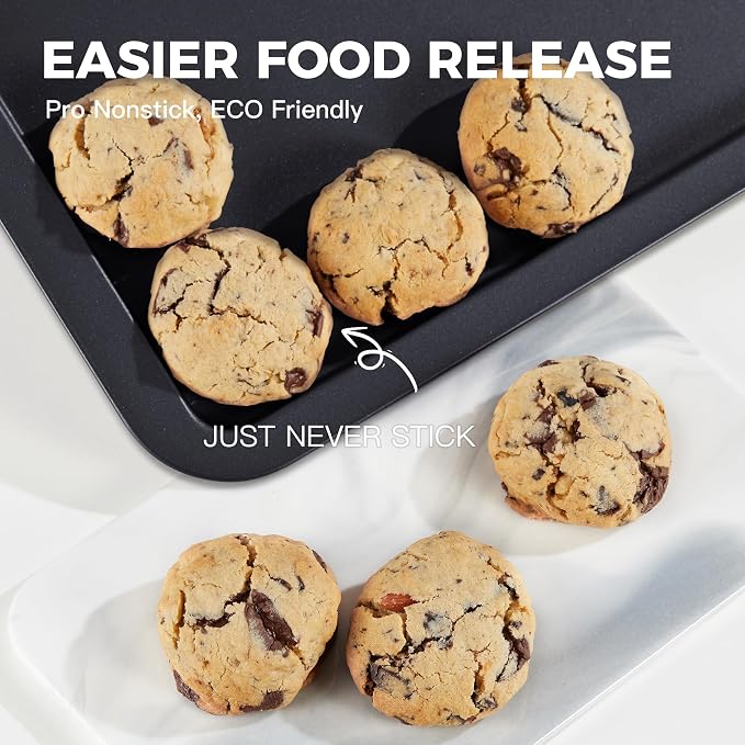 HONGBAKE XL Large Baking Sheet Set-19x13.25 in, Large Cookie Sheet Pan - Image 6