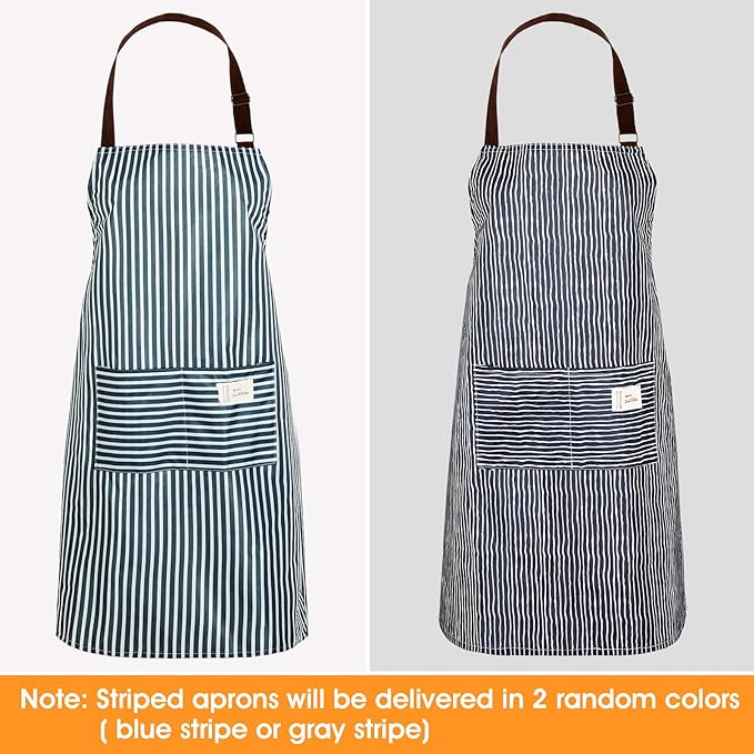 SATINIOR 3 Pieces Waterproof Bib Apron - Image 5
