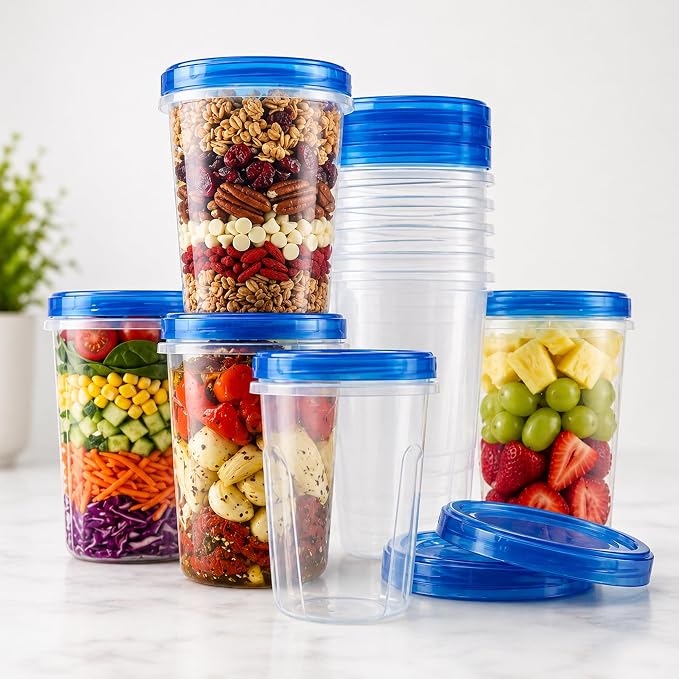 Tafura 10 Pack 32 Oz Freezer Storage Containers Leak-Proof - Image 7