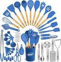 Kaluns 50 PCS Silicone Kitchen Utensils Set Complete Kitchen Set by Kaluns%C2%AE