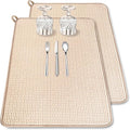 2 Pack XXL Large Microfiber Dish Drying Mat, 24*17 inch Absorbent Dish Drainer by Xanllaxa