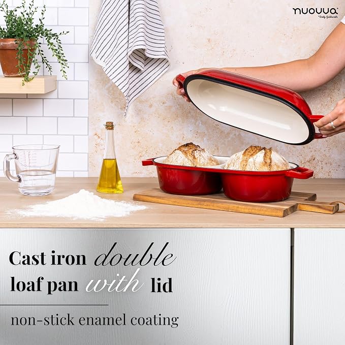 Dutch Oven For Sourdough Bread Baking – Enamelled Cast Iron Bread Loaf Pot – - Image 5