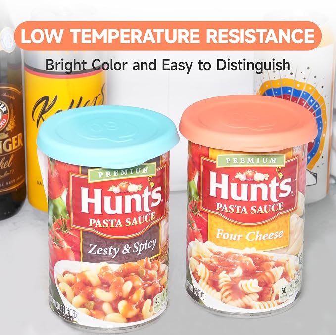 4PCs 3.5-inch/8.2cm Silicone Can Lids, Food Sealing Lids - Image 6