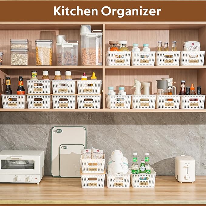8 Pack Plastic Storage Bins - Image 5