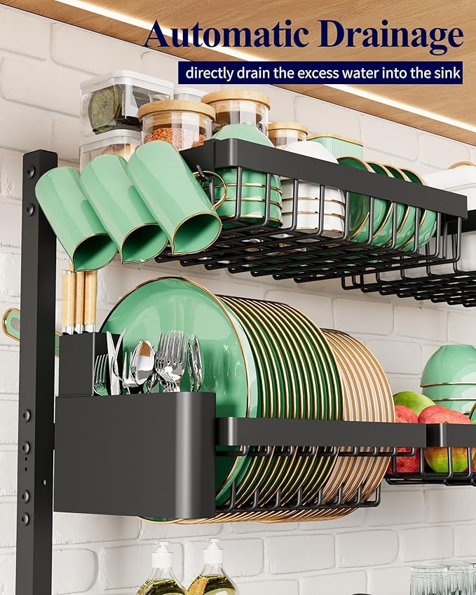 Kitsure Over The Sink Dish Drying Rack - Image 6
