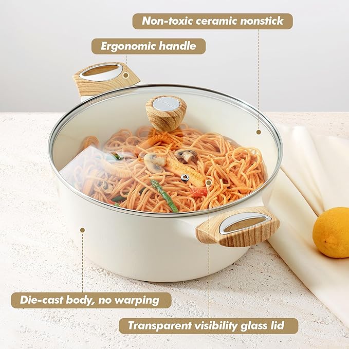 SENSARTE Ceramic Nonstick Stock Pot - Image 7